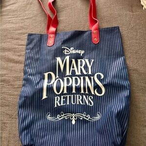 Disney Mary Poppins Returns Blue Tote Bag